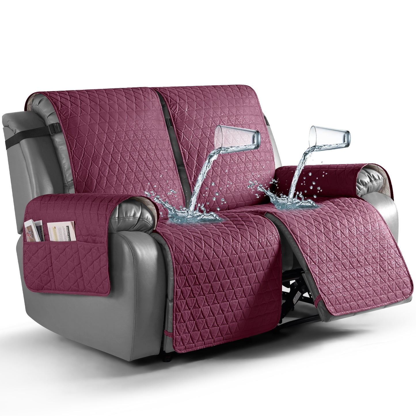 TAOCOCO 100% Waterproof Loveseat Recliner Covers