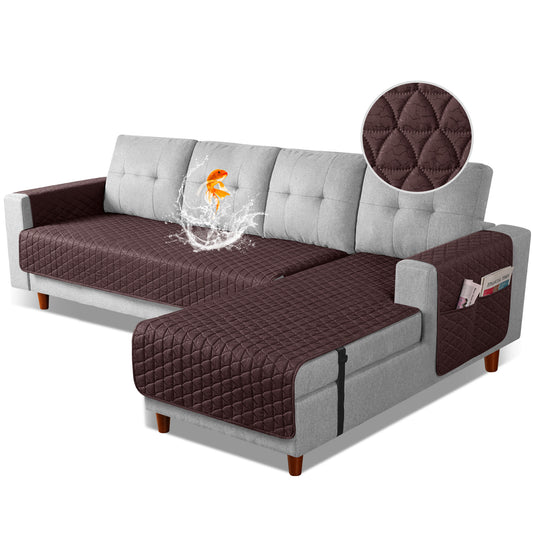 JSJ- L Shaped Sofa Covers, Chaise Lounge for Left Right Sectional Sofa-S/L