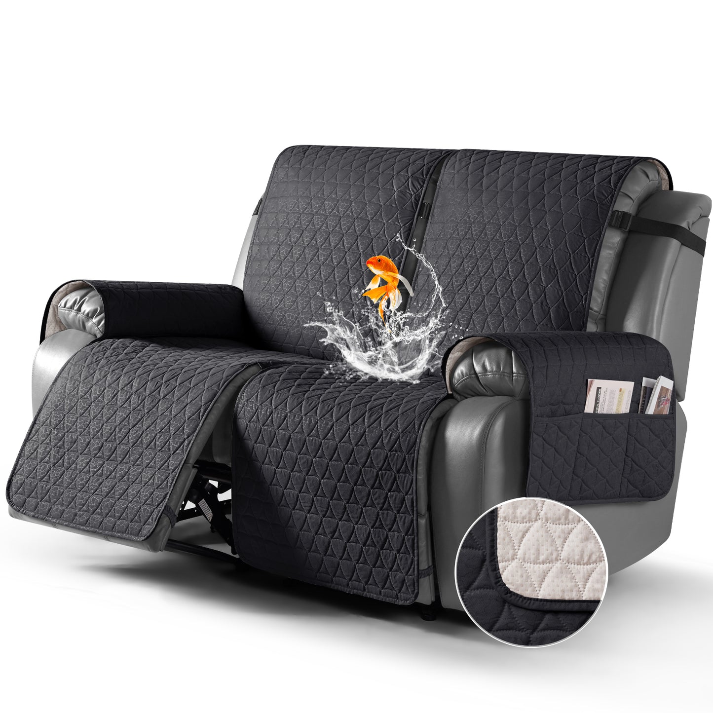 100% Waterproof Recliner Sofa Cover-3 Seater/2 Seater