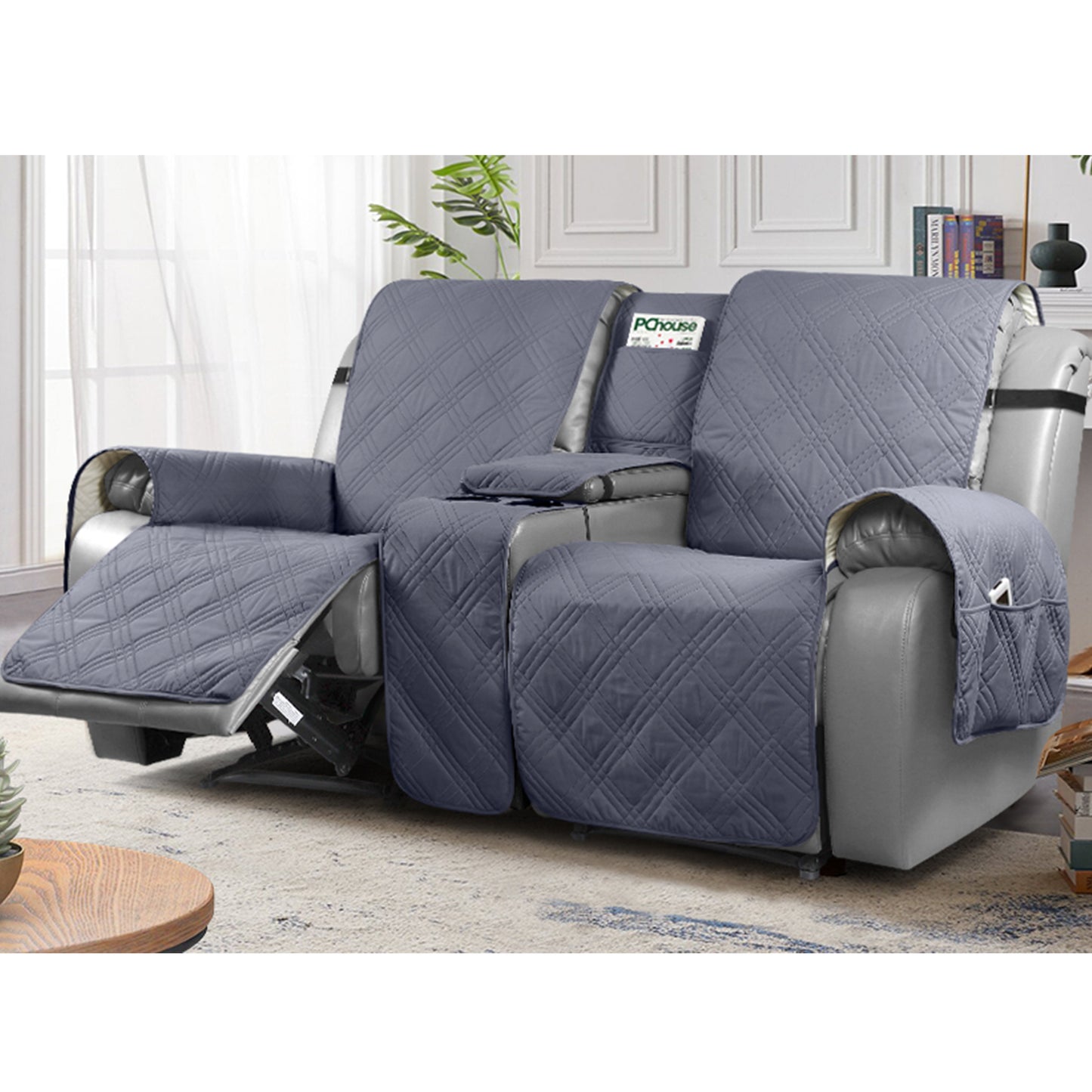 TAOCOCO 100% Loveseat Recliner Cover with Center Console 2