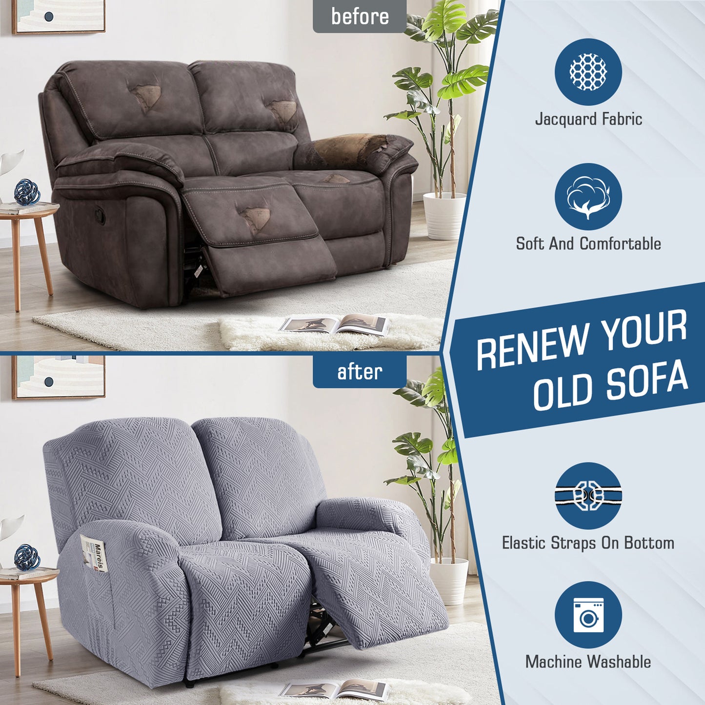 2/3 Seat Sofa Slipcover later