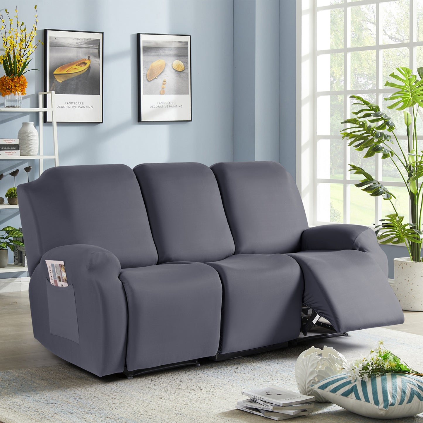 MMAMYT-Recliner Sofa Slipcover Reclining Covers for 2/3 Seater Couch