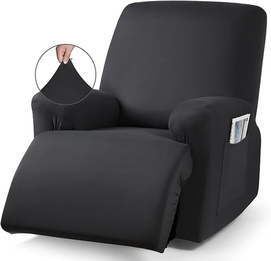 1-Piece Polyester Fabric Stretch Recliner Cover - 1 Recliner Chair/1 Seat armless /2 Seat with Console