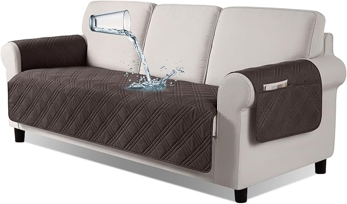 100% Waterproof Couch Covers for Pets Dogs with Non Slip Backing-67.3''/72.4''/78.7''