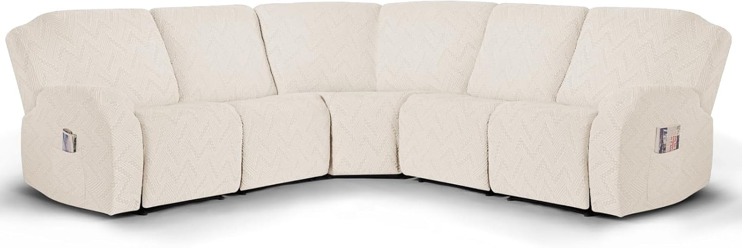 Sectional Sofa Covers Oversized L Shape 5 Seat