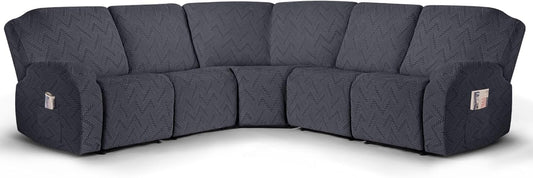 Sectional Sofa Covers Oversized L Shape 5 Seat