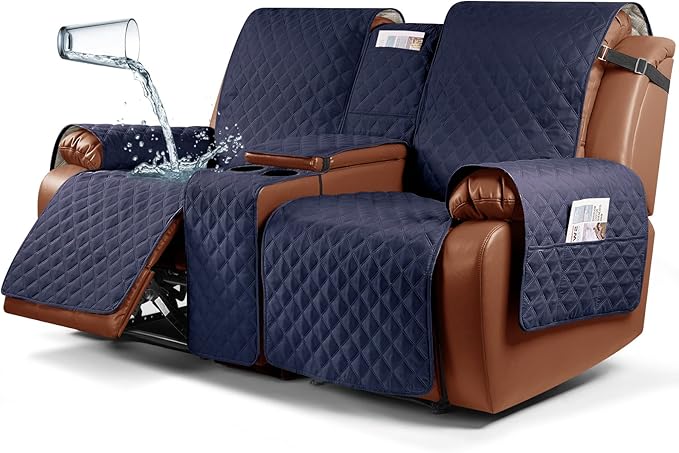 Waterproof Recliner Loveseat Cover with Console