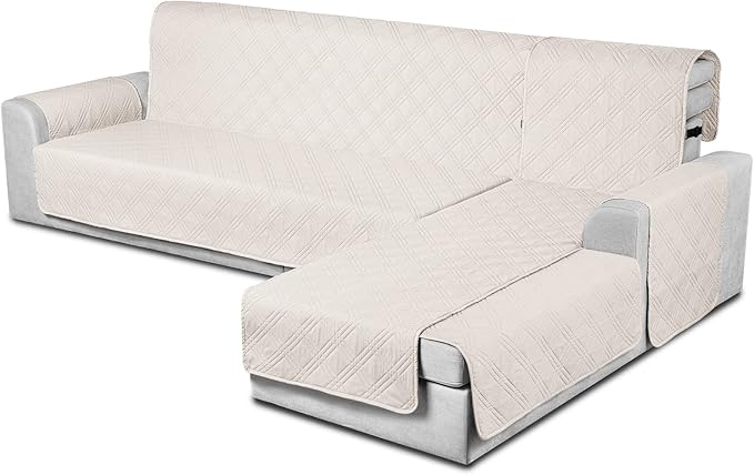 100% Waterproof Sectional Couch Covers L Shaped Sofa Covers -Small