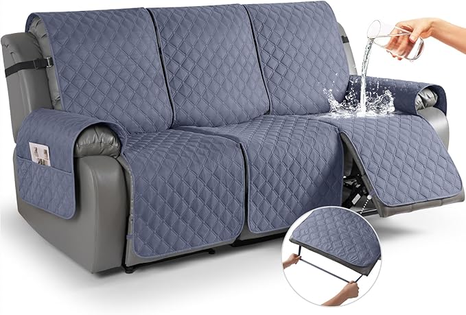 TAOCOCO 100% Waterproof Recliner Covers, Washable Couch Protector for Pets Kids -1 Seater 22"/28" /2 Seater/3 Seater