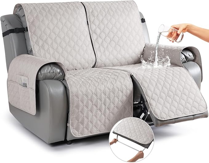 TAOCOCO 100% Waterproof Recliner Covers, Washable Couch Protector for Pets Kids -1 Seater 22"/28" /2 Seater/3 Seater