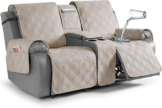 100% Waterproof Recliner Cover with Center Console -2 Seat /3 Seat