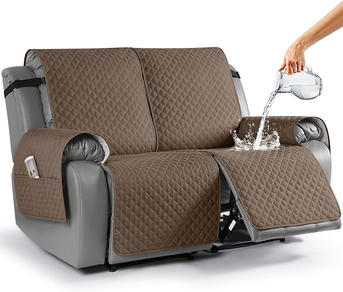 Anti-Slip Recliner Sofa Cover Couch Covers for Leather Recliner Sofa Cover- 2 Seater/3 Seater