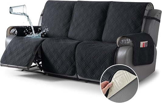 100% Waterproof Recliner Cover for 3 Seat Reclining Sofas