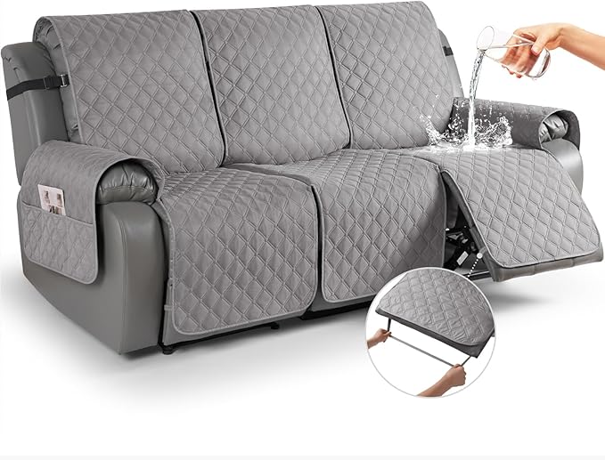 TAOCOCO 100% Waterproof Recliner Covers, Washable Couch Protector for Pets Kids -1 Seater 22"/28" /2 Seater/3 Seater