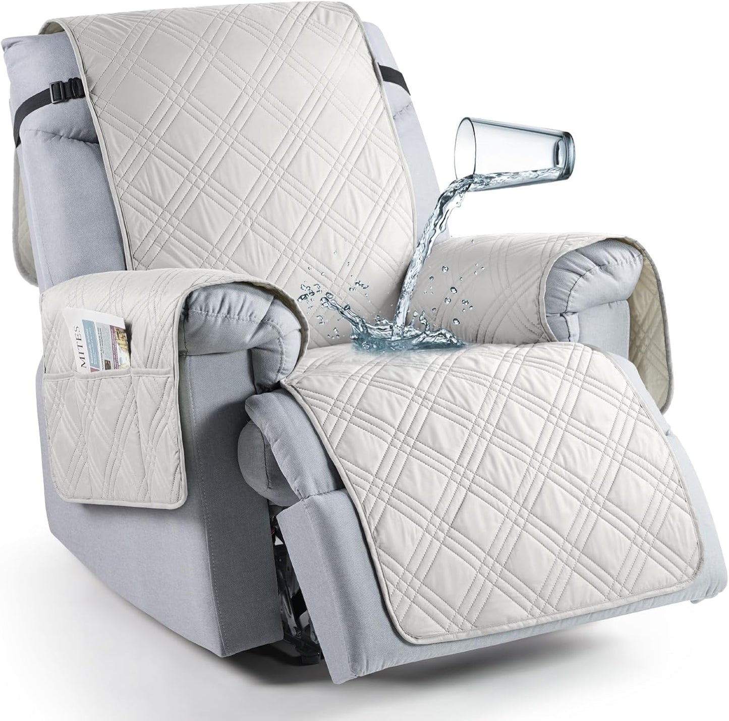 TAOCOCO 100% Waterproof Recliner Chair Cover-20/23.6/28in