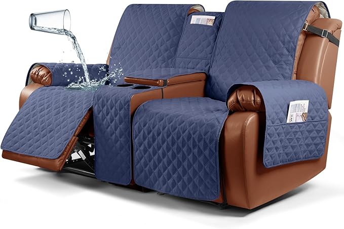 Waterproof Recliner Loveseat Cover with Console