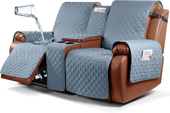Waterproof Recliner Loveseat Cover with Console