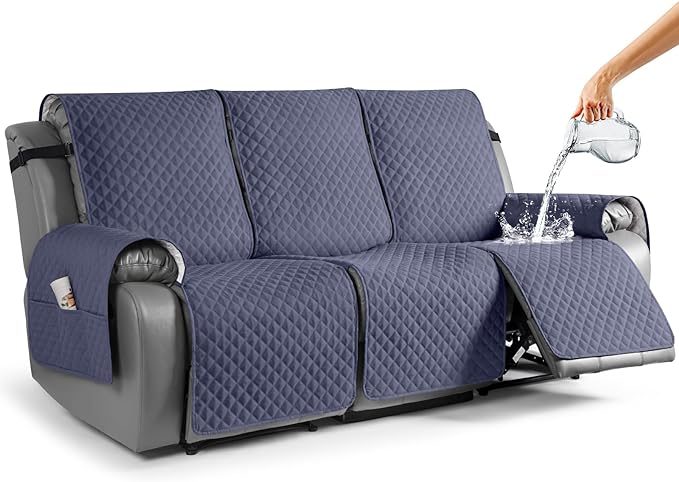 Anti-Slip Recliner Sofa Cover Couch Covers for Leather Recliner Sofa Cover- 2 Seater/3 Seater