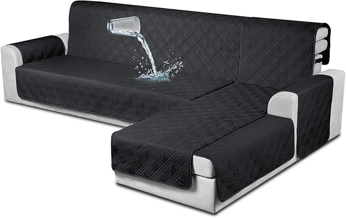 100% Waterproof Sectional Couch Covers L Shaped Sofa Covers - Large / X-Large