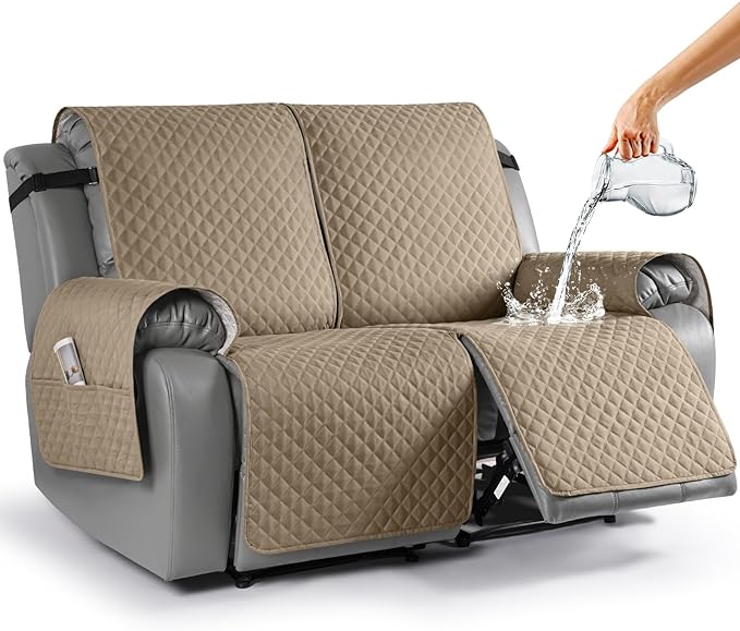 Anti-Slip Recliner Sofa Cover Couch Covers for Leather Recliner Sofa Cover- 2 Seater/3 Seater