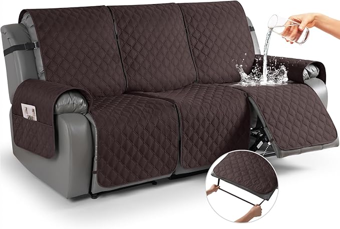 TAOCOCO 100% Waterproof Recliner Covers, Washable Couch Protector for Pets Kids -1 Seater 22"/28" /2 Seater/3 Seater