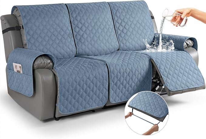 TAOCOCO 100% Waterproof Recliner Covers, Washable Couch Protector for Pets Kids -1 Seater 22"/28" /2 Seater/3 Seater
