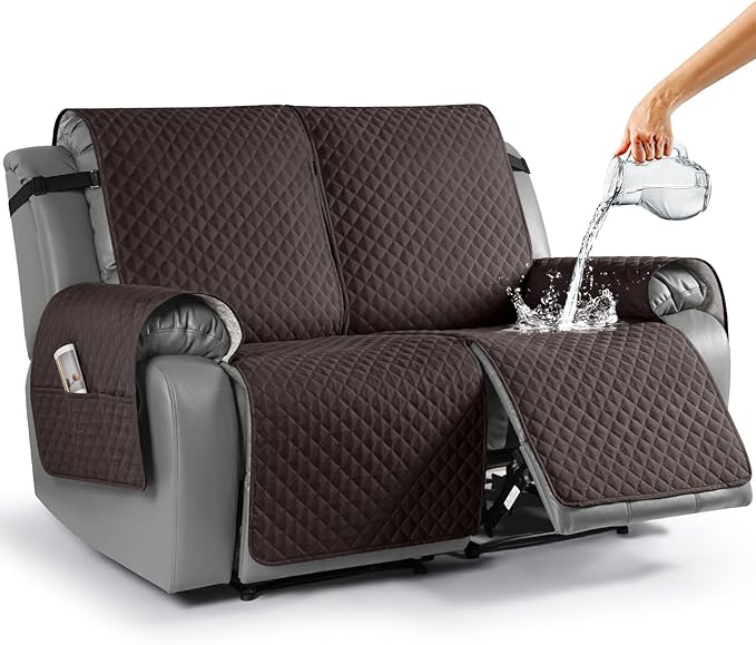 Anti-Slip Recliner Sofa Cover Couch Covers for Leather Recliner Sofa Cover- 2 Seater/3 Seater