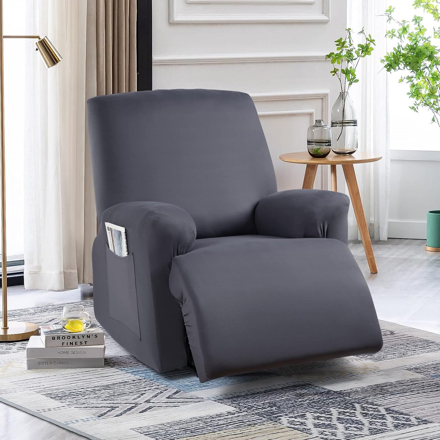 3-Piece Stretch Polyester Covers for Large Recliners - 1 Seat/2 seat/2 Seat Oversized/3 Seat