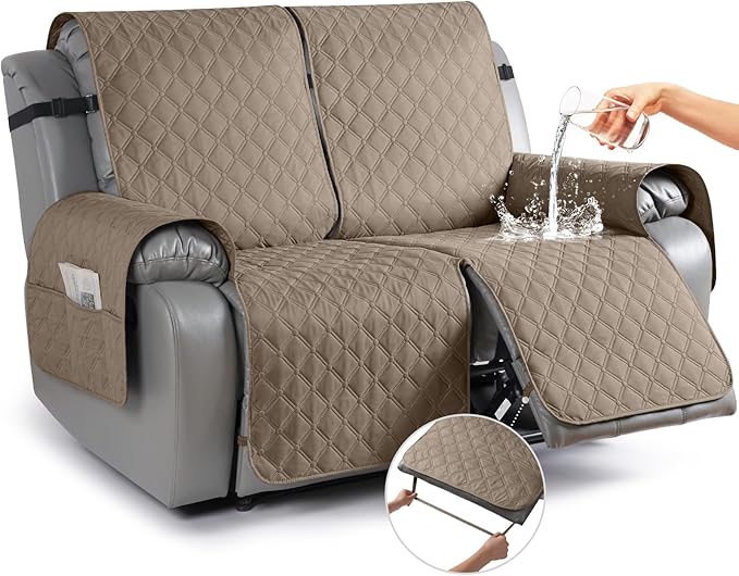 TAOCOCO 100% Waterproof Recliner Covers, Washable Couch Protector for Pets Kids -1 Seater 22"/28" /2 Seater/3 Seater