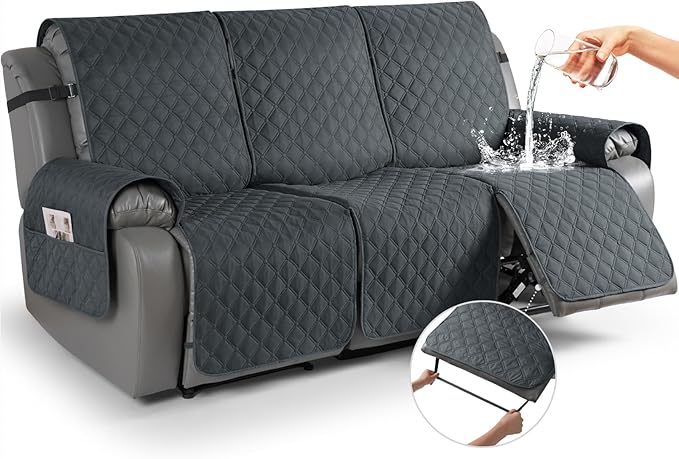 TAOCOCO 100% Waterproof Recliner Covers, Washable Couch Protector for Pets Kids -1 Seater 22"/28" /2 Seater/3 Seater