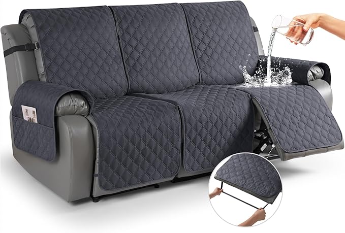 TAOCOCO 100% Waterproof Recliner Covers, Washable Couch Protector for Pets Kids -1 Seater 22"/28" /2 Seater/3 Seater