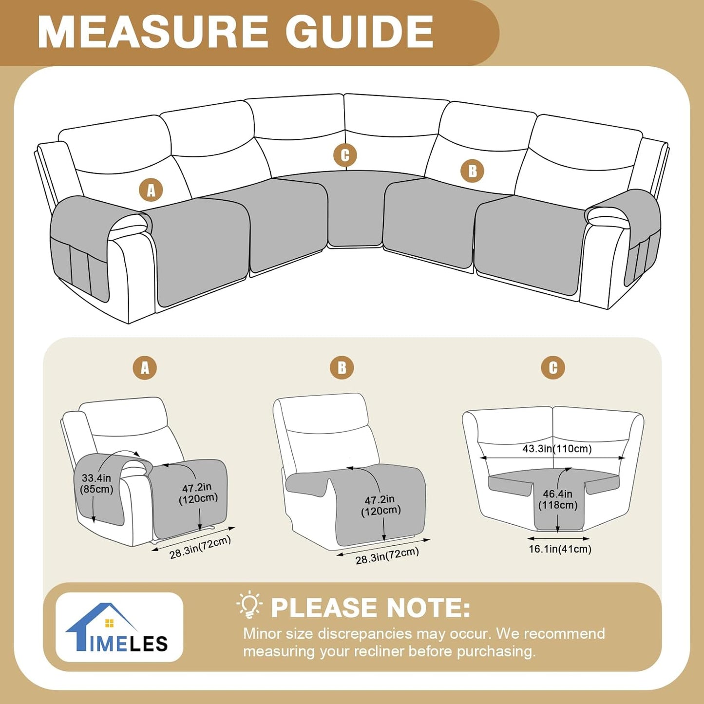 Waterproof Recliner Sectional Couch Covers