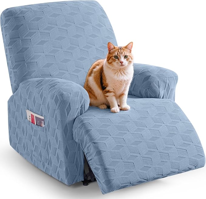 Stretch 3 Pieces Recliner Chair Covers - 1 Seater / 1 XL Seater / 2 Seater / 3 Seater