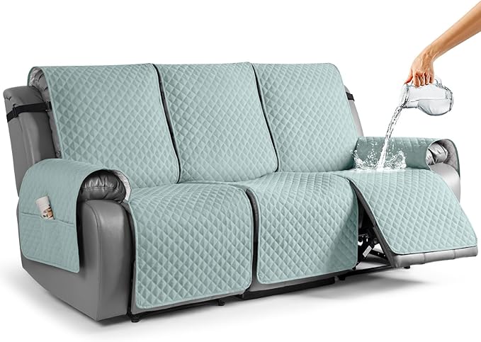 Anti-Slip Recliner Sofa Cover Couch Covers for Leather Recliner Sofa Cover- 2 Seater/3 Seater