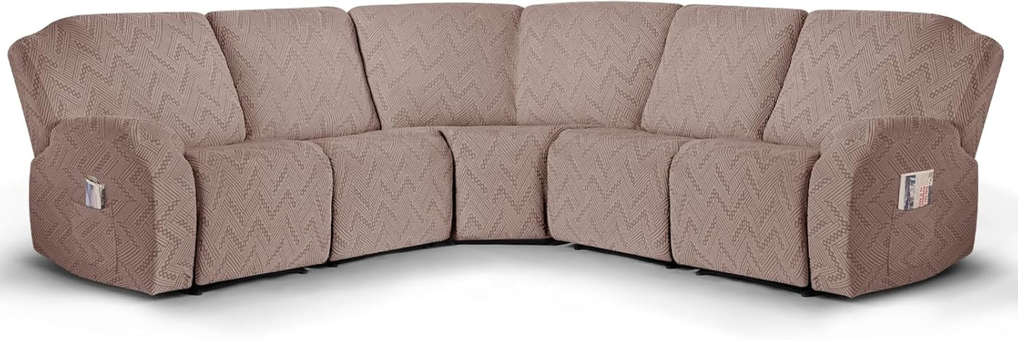 Sectional Sofa Covers Oversized L Shape 5 Seat