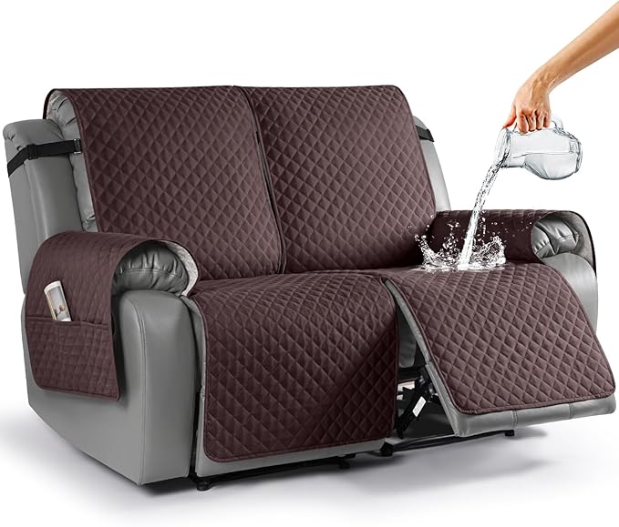 Anti-Slip Recliner Sofa Cover Couch Covers for Leather Recliner Sofa Cover- 2 Seater/3 Seater