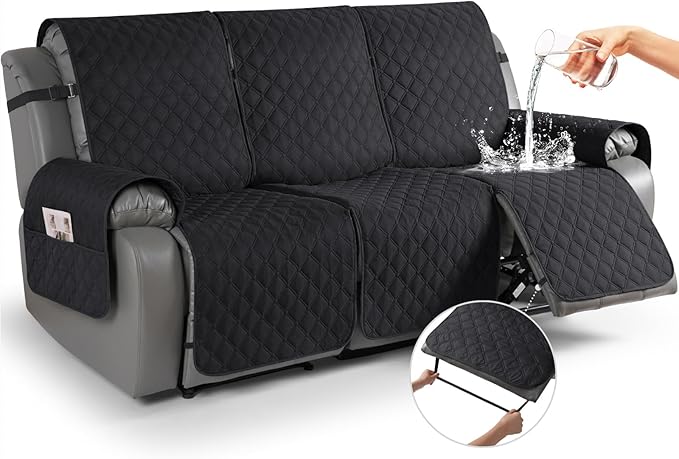 TAOCOCO 100% Waterproof Recliner Covers, Washable Couch Protector for Pets Kids -1 Seater 22"/28" /2 Seater/3 Seater