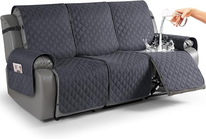 TAOCOCO 100% Waterproof Recliner Covers, Washable Couch Protector for Pets Kids -1 Seater 22"/28" /2 Seater/3 Seater