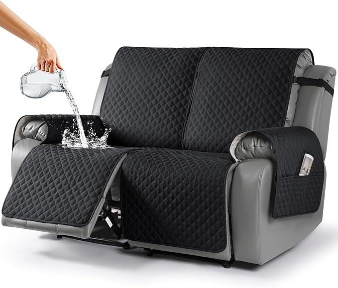 Anti-Slip Recliner Sofa Cover Couch Covers for Leather Recliner Sofa Cover- 2 Seater/3 Seater
