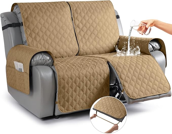 TAOCOCO 100% Waterproof Recliner Covers, Washable Couch Protector for Pets Kids -1 Seater 22"/28" /2 Seater/3 Seater