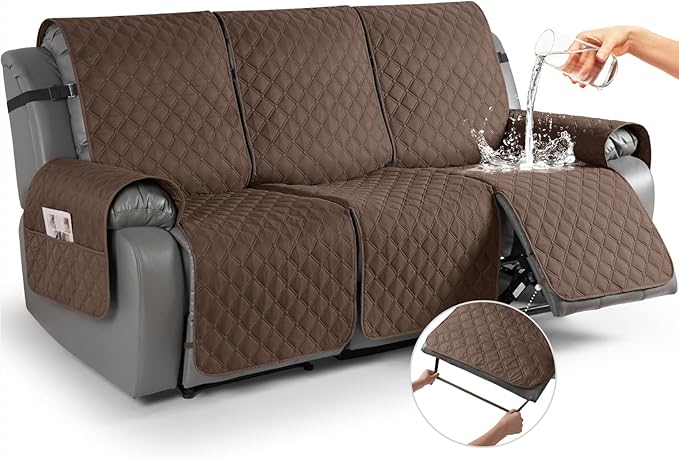 TAOCOCO 100% Waterproof Recliner Covers, Washable Couch Protector for Pets Kids -1 Seater 22"/28" /2 Seater/3 Seater