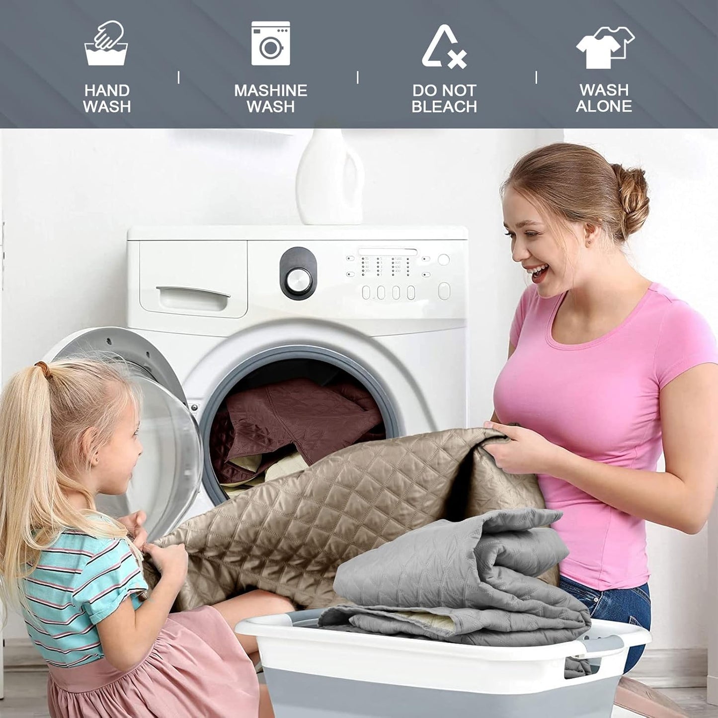 Non-Slip Recliner Chair Cover Sofa Slipcover-23''/28''