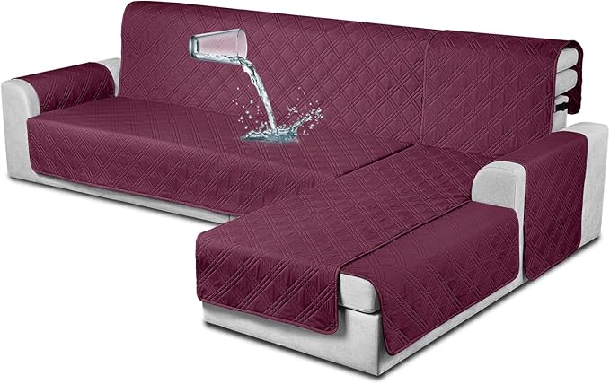 100% Waterproof Sectional Couch Covers L Shaped Sofa Covers - Large / X-Large