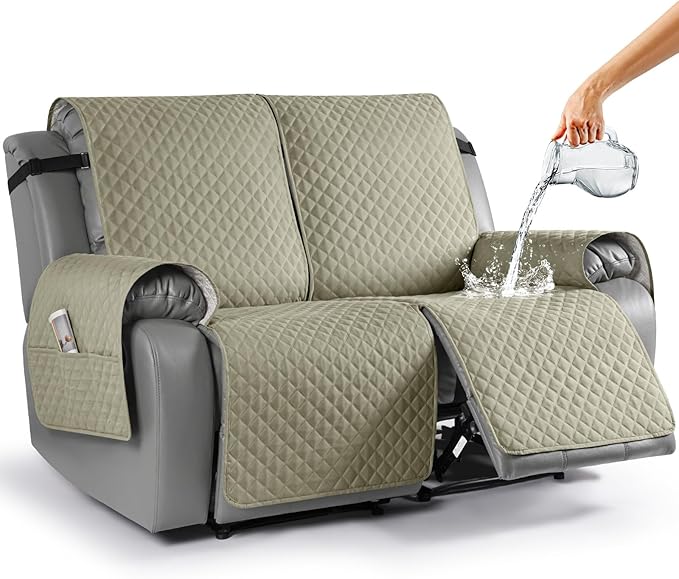 Anti-Slip Recliner Sofa Cover Couch Covers for Leather Recliner Sofa Cover- 2 Seater/3 Seater