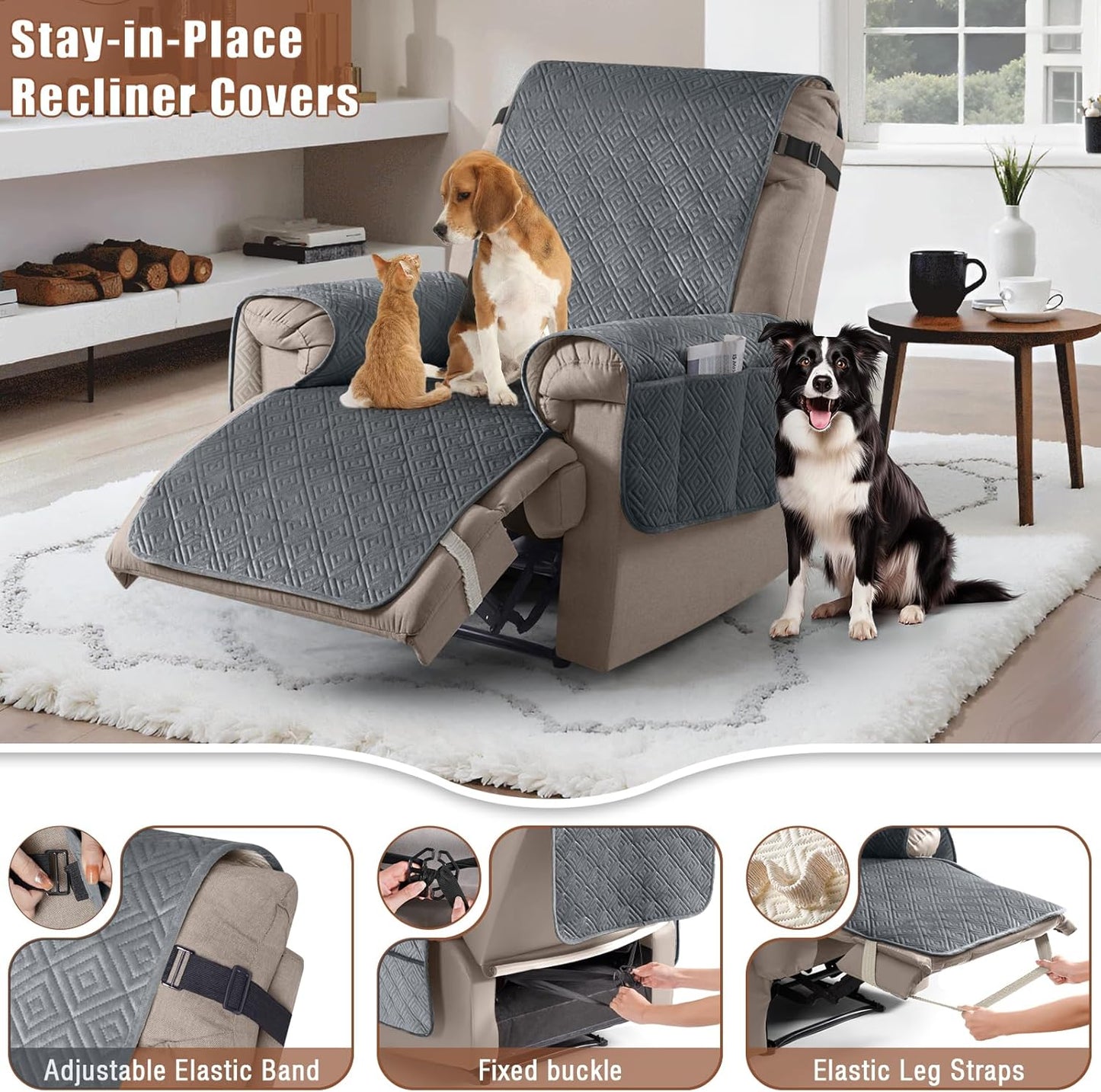 100% Waterproof Recliner Chair Covers