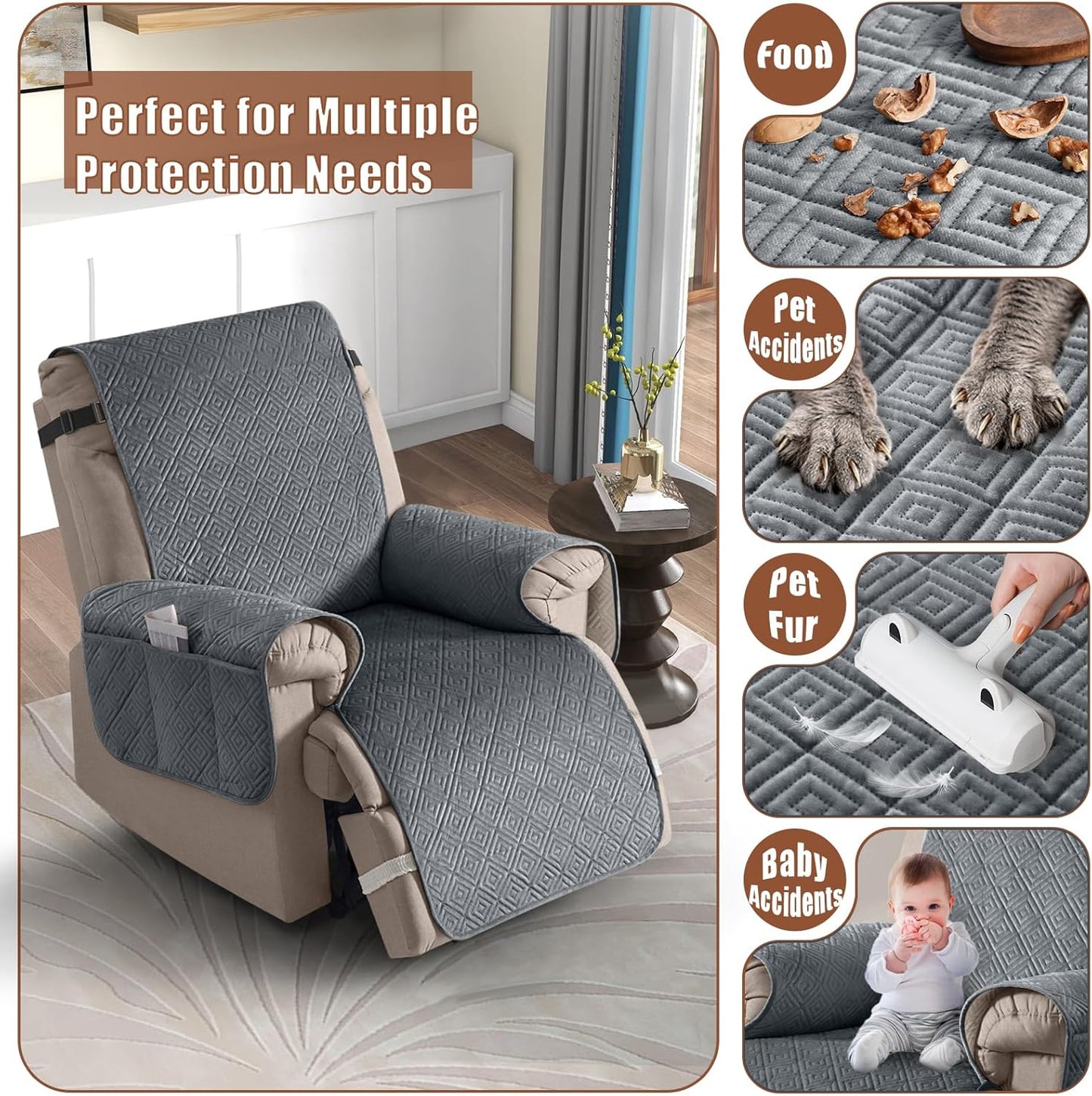 100% Waterproof Recliner Chair Covers