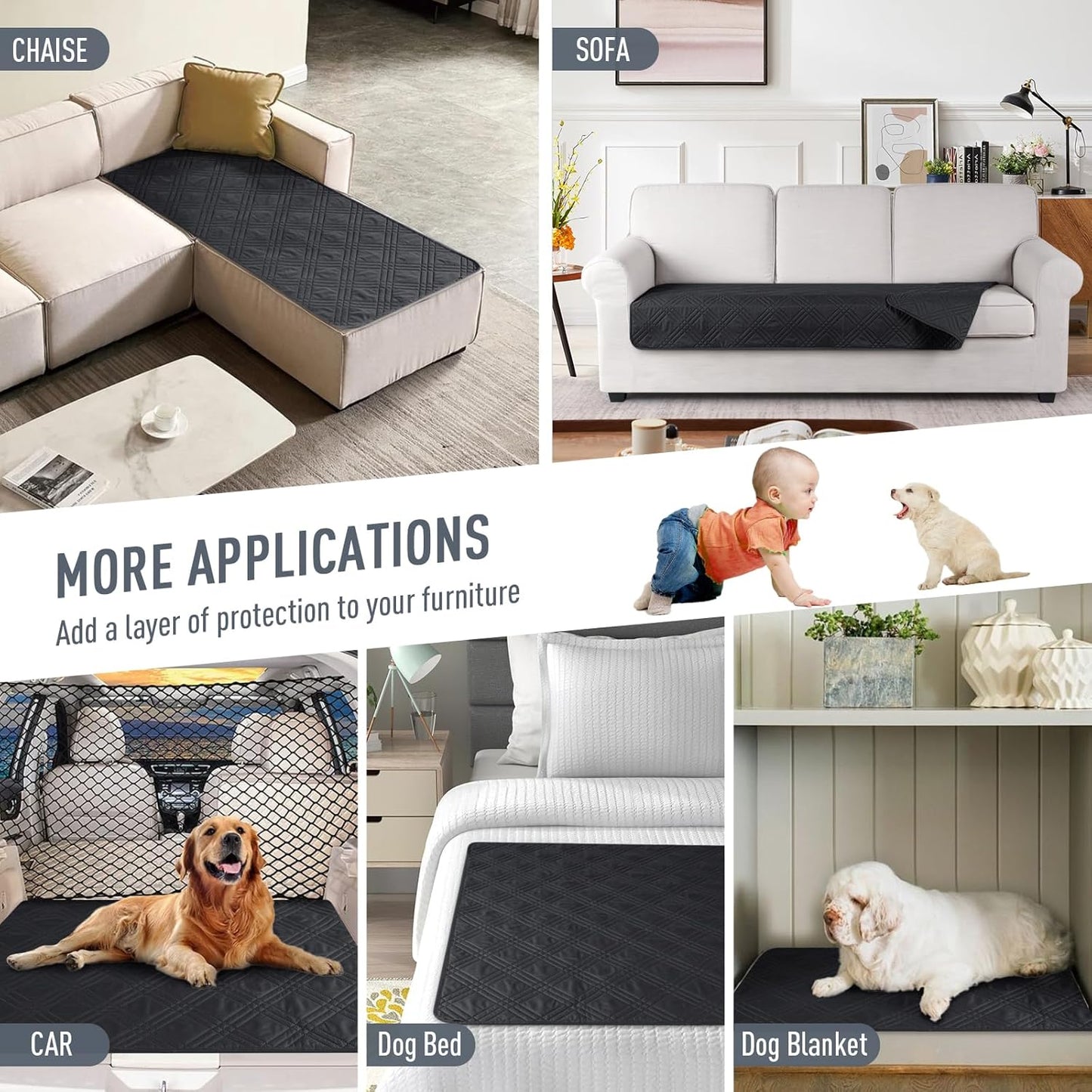 100% Waterproof Couch Cover - 30×54/ 30×70 / 30×90