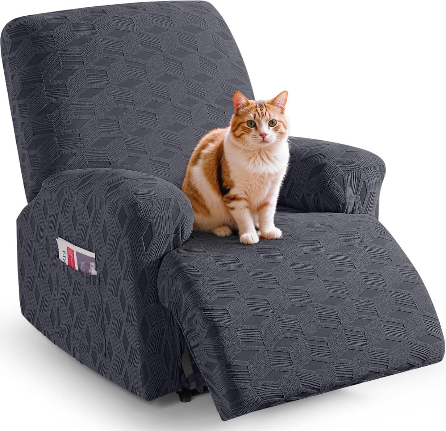 Stretch 3 Pieces Recliner Chair Covers - 1 Seater / 1 XL Seater / 2 Seater / 3 Seater