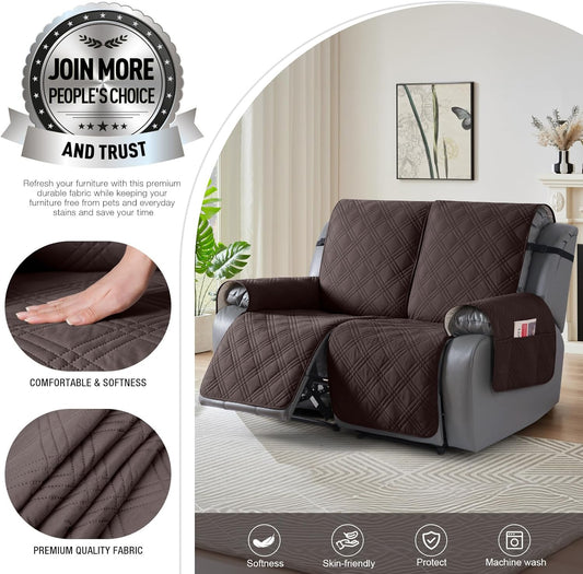 100% Waterproof Loveseat Recliner Cover-2 Seater/Oversized 2 Seater