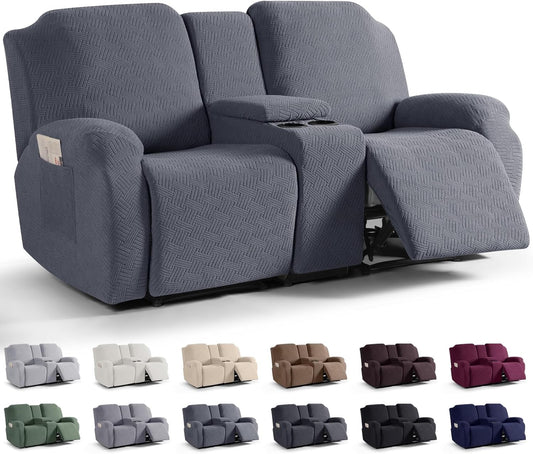 Loveseat Recliner Covers with Middle Console